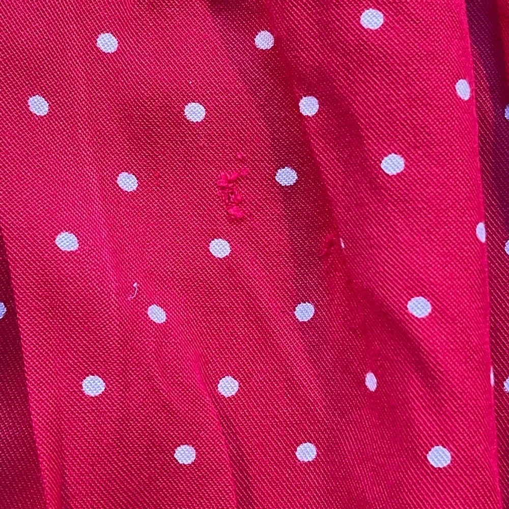 Old Navy Girls Red Festive Long Sleeve Polka Dot Top 3T